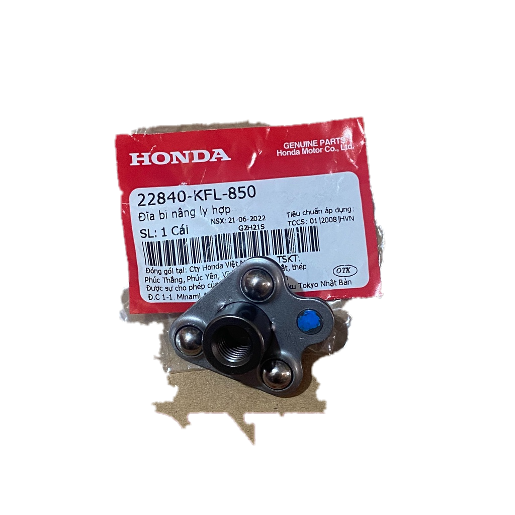 Đĩa bi nâng ly hợp - Ba bi chỉnh côn Future Honda. 22840KFL850