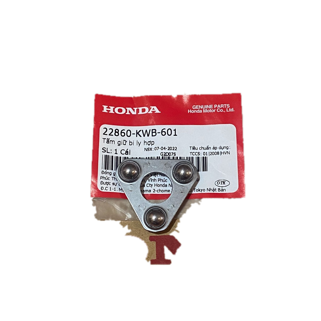 Tấm giữ bi ly hợp Wave Honda. (22860KWB601)