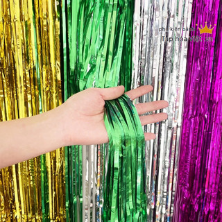 COMBO 10 Rèm Kim Tuyến 1M x 2M, rèm tua óng ánh, rèm trang trí sinh nhật