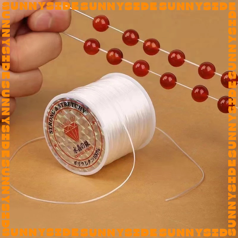 1 Cuộn Dây Cước Lụa Đàn Hồi 60m Dây Thun Lụa Loại 1 Xỏ Chuỗi Hạt Làm Handmade Trang Sức Thắt Vòng Đồ Thủ Công