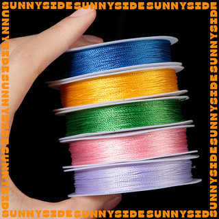 Cuộn dây đan vòng tay chất liệu polyester xoắn 0.8mm cuộn 10m làm handmade trang sức thắt vòng