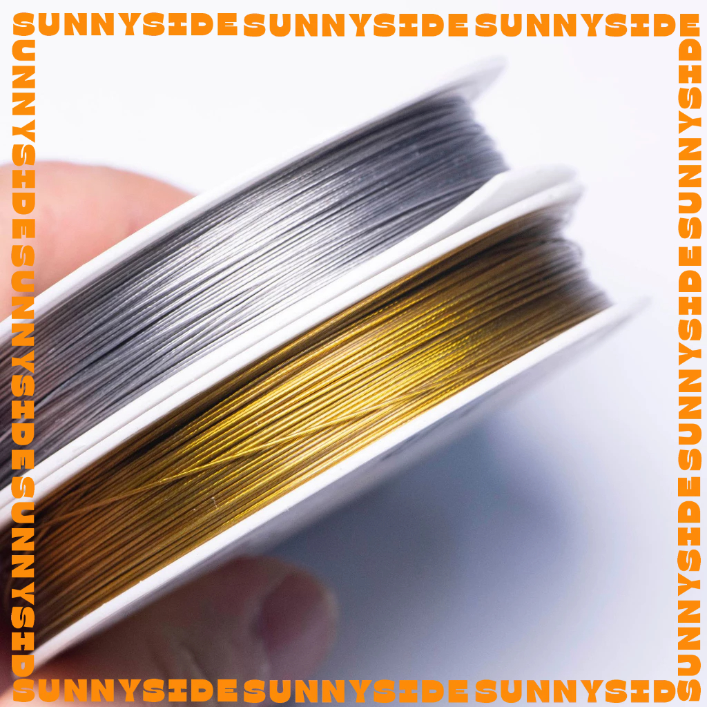 Cuộn Dây Cước Thép Bọc Nhựa 0.3mm Siêu Mảnh Dùng Xâu Vòng Định Hình Làm Trang Sức Handmade DIY