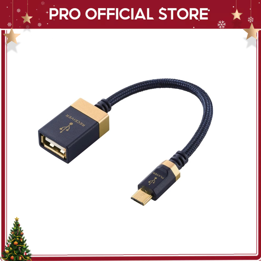Cáp OTG USB (micro B - A) ELECOM DH-MBAF