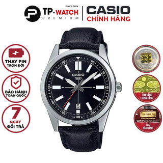 Đồng hồ nam dây da casio standard mtp-vd02l-1eudf chính hãng mtp-vd02l-1e
