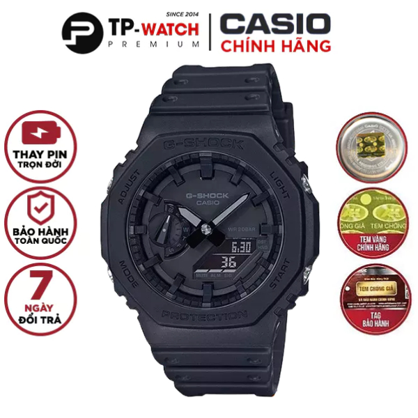 Đồng hồ nam Casio G-Shock GA-2100-1A1DR chính hãng | GA-2100-1A1 Carbon Core