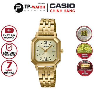 Đồng Hồ Nữ Casio Vintage LTP-E169G-9BDF Chính Hãng | Casio Classic LTP-E169G-9B Dây