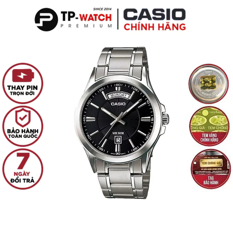 Đồng Hồ Nam Casio Standard MTP-1381D-1AVDF Chính Hãng | Casio Standard MTP-1381D-1A
