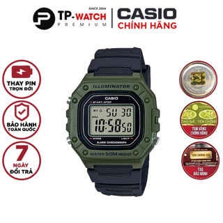 Đồng Hồ Nam Casio Standard W-218H-3AVDF Chính Hãng - Dây Nhựa | Casio Standard W-218H-3A