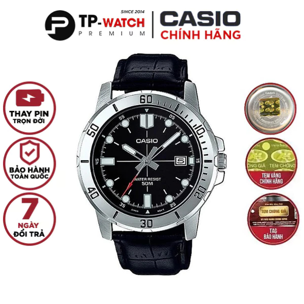 Đồng Hồ Nam Casio Standard MTP-VD01L-1EVUDF Chính Hãng Dây Da | Casio Standard MTP-VD01L-1E