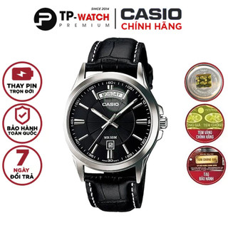 Đồng hồ nam dây da casio standard mtp-1381l-1a chính hãng mtp-1381l-1avdf