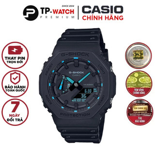 Đồng hồ nam dây nhựa casio g-shock ga-2100-1a2dr chính hãng ga-2100-1a2 carbon core