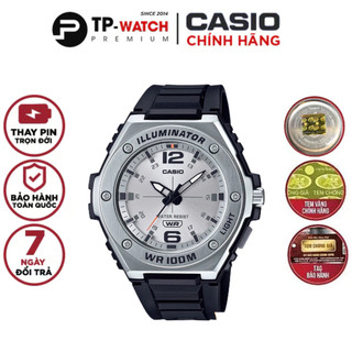 Đồng hồ nam dây nhựa casio standard mwa-100h-7avdf chính hãng - mwa-100h-7a gờ kim loại