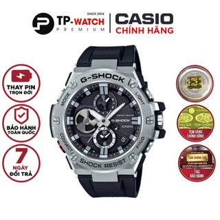 Đồng hồ nam dây nhựa casio g-shock gst-b100-1a bluetooth chính hãng - gst-b100-1adr pin năng lượng mặt trời