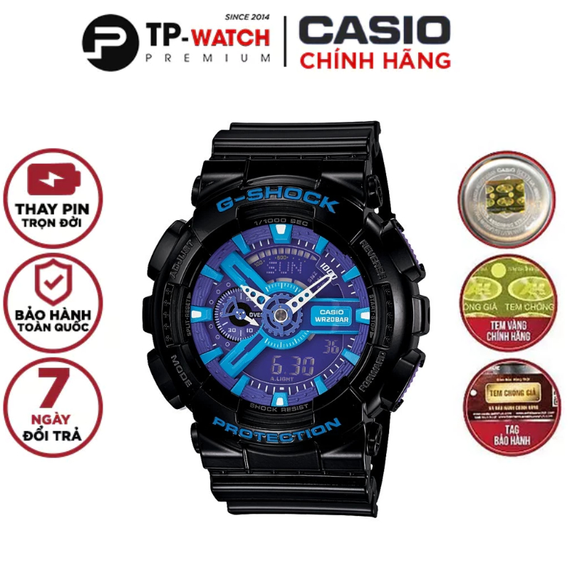 Đồng Hồ Nam Dây Nhựa Casio G-Shock GA-110HC-1A | GA-110HC-1ADR