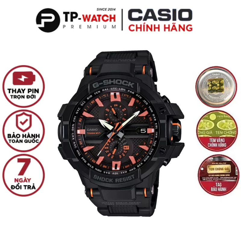 Đồng Hồ Nam Dây Nhựa Casio G-Shock GW-A1000FC-1A4DR Năng Lượng Mặt Trời | GW-A1000FC-1A4DR