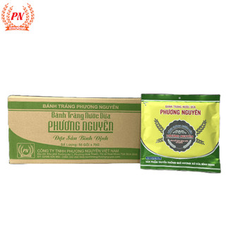 Bánh tráng nước dừa nướng sẵn Phương Nguyên thùng 50 bì