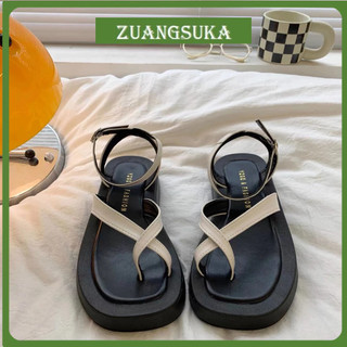 Xăng-đan đế bằng ZUANGSUKA MSP Sandal xỏ ngón zsk dây chéo hàn quốc siêu xinh