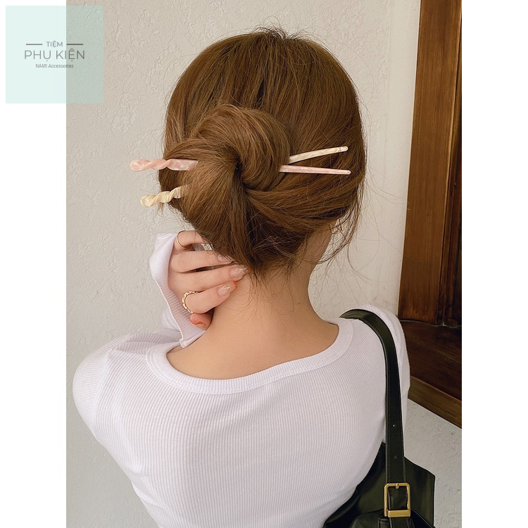 Trâm cài tóc vân đá sang chảnh HOT TREND