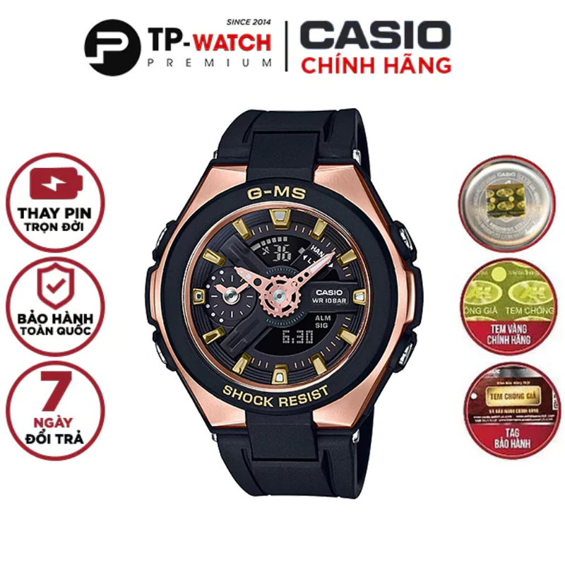 Đồng Hồ Nữ Dây Nhựa Casio Baby-G MSG-400G-1A1 Chính Hãng - MSG-400G-1A1DR