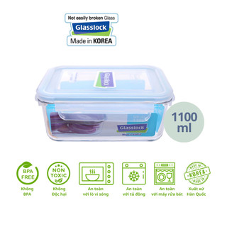 Hộp thủy tinh Glasslock MCRB110 1100ml Hàn Quốc- Larva Store