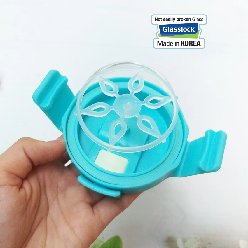 Ly thủy tinh có nắp Glasslock 450ml có chia vạch PC318S - Larva Store