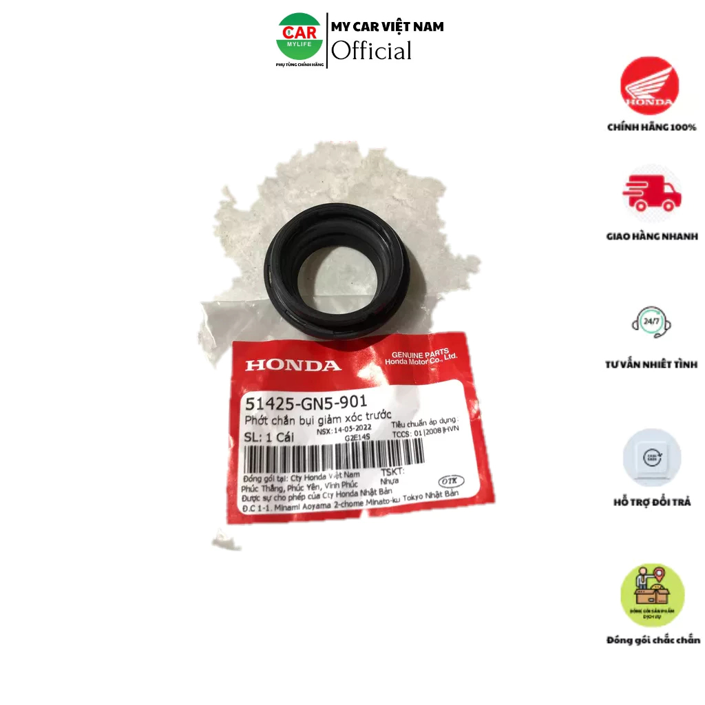 Phớt chắn bụi giảm xóc trước HONDA. 51425GN5901