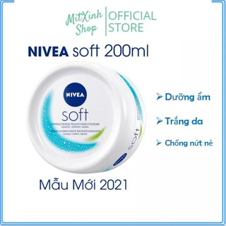 Kem Dưỡng Ẩm Nivea Soft toàn thân 200ml - Cam kết hàng chính hãng