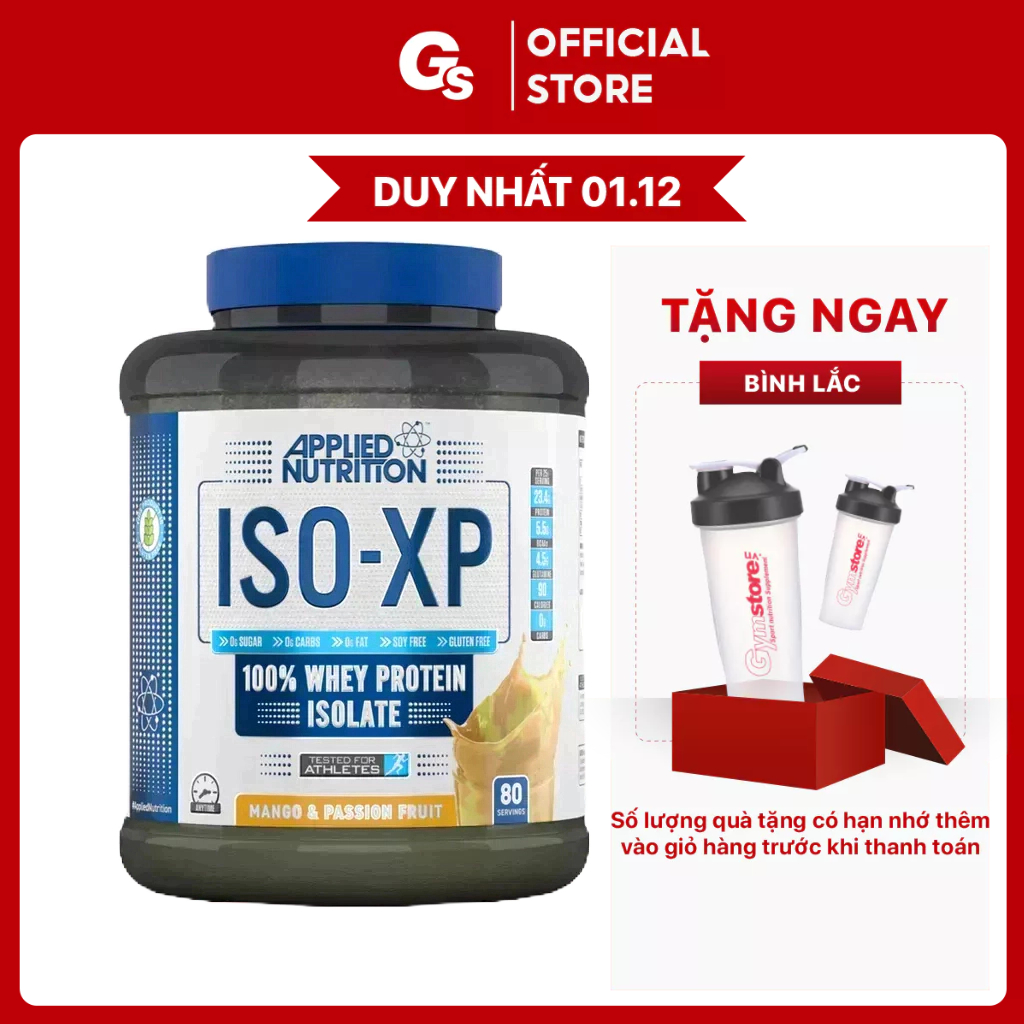 Sữa tăng cơ bắp Applied ISO XP Whey Protein Isolate nhập khẩu Anh, phân phối Gymstore