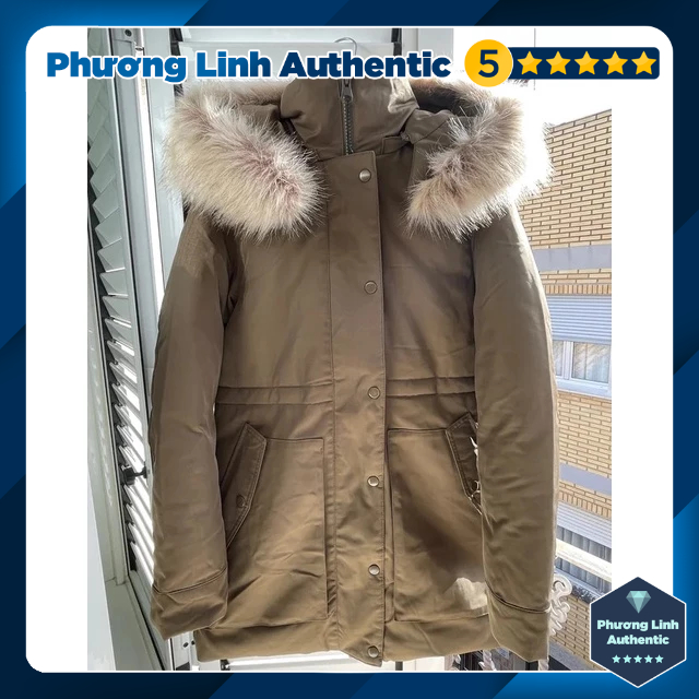 Áo khoác Parka chống nước có mũ, mũ/lông mũ có thể tháo rời, eo điều chỉnh Zara Auth New Tag có sẵn 0518/044 0518044