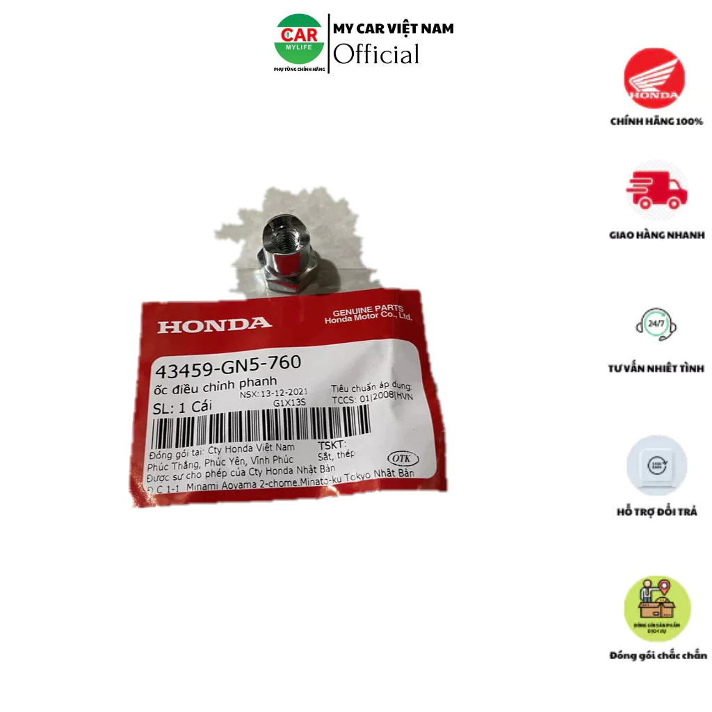 43459GN5760 ốc điều chỉnh phanh x 2 trước + sau