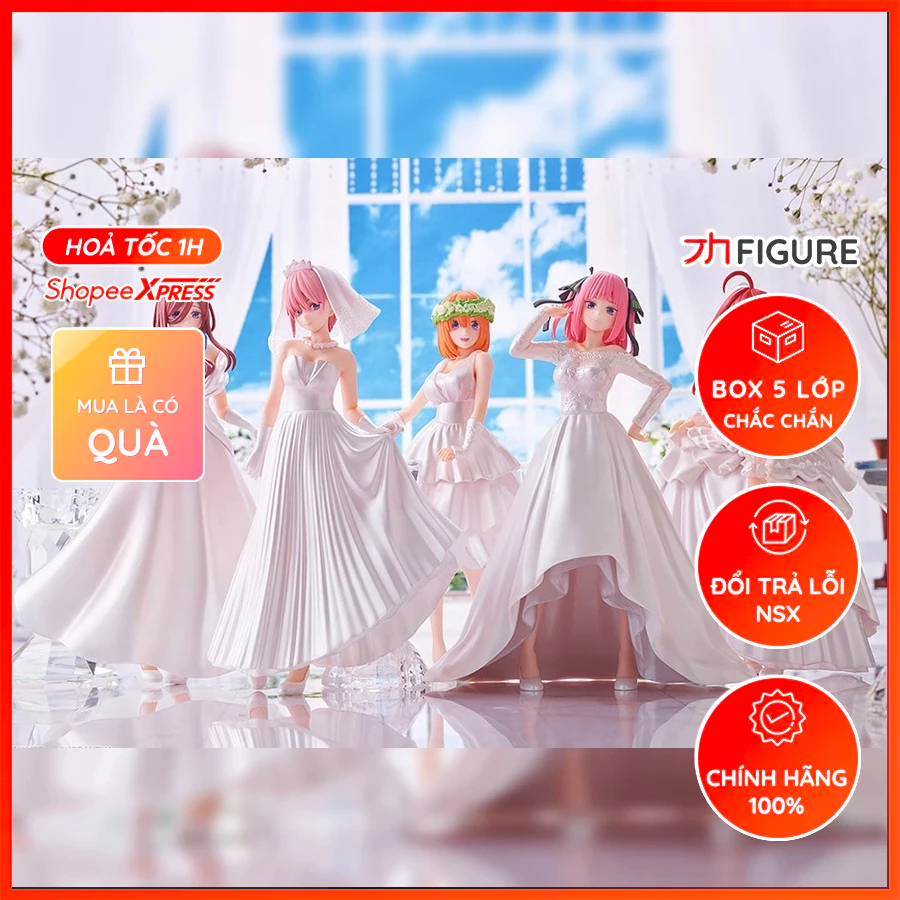Mô Hình Chính Hãng Anime Gotoubun, Nhà Có 5 Nàng Dâu, Ichika, Nino, Miku, Yotsuba, Itsuki, Ichiban Kuji