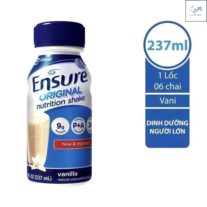 Lốc 6 chai sữa nước Ensure vị vani 237ml