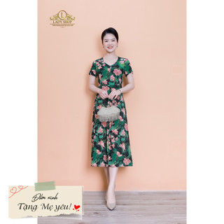 Thời trang trung niên Ladyshop đầm thun lụa thiết kế mới mùa hè Tk842