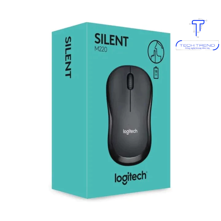 CHUỘT KHÔNG DÂY LOGITECH M220 không tiếng ồn +TẶNG KÈM PIN bảo hành 12 tháng