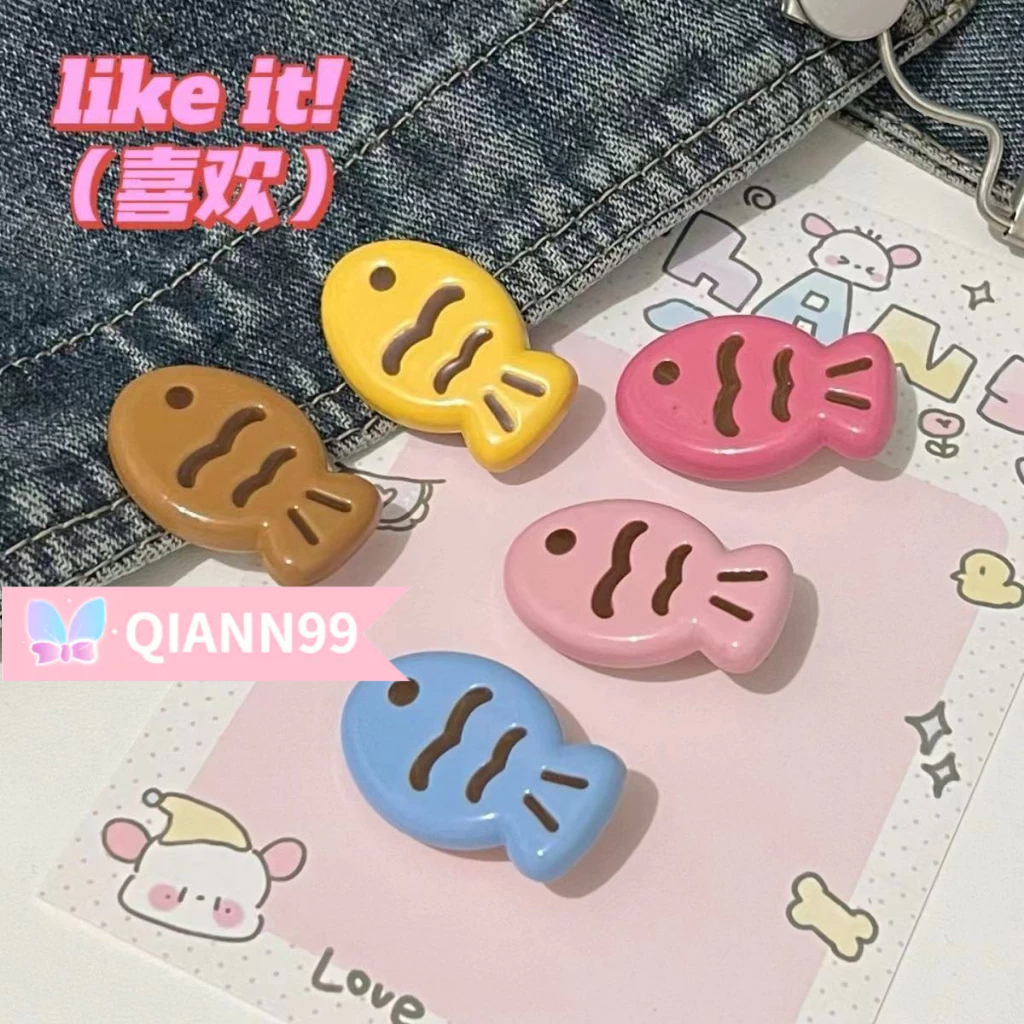 🌱Dễ Thương Kẹp Tóc Hình Cá Nhỏ Dày Dặn Màu Kẹo Ngọt Phong Cách Nhật Bản Và Hàn Quốc Dễ Phối Đồ