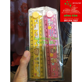 Thước 30cm gập đôi thành 15cm bỏ ví gọn tiện lợi