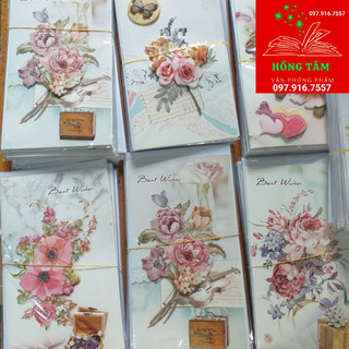 Sét 10 thiệp 3D to