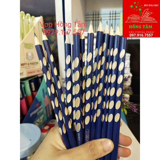 Hộp 12 bút chì gỗ định vị tay tặng kèm gọt chì