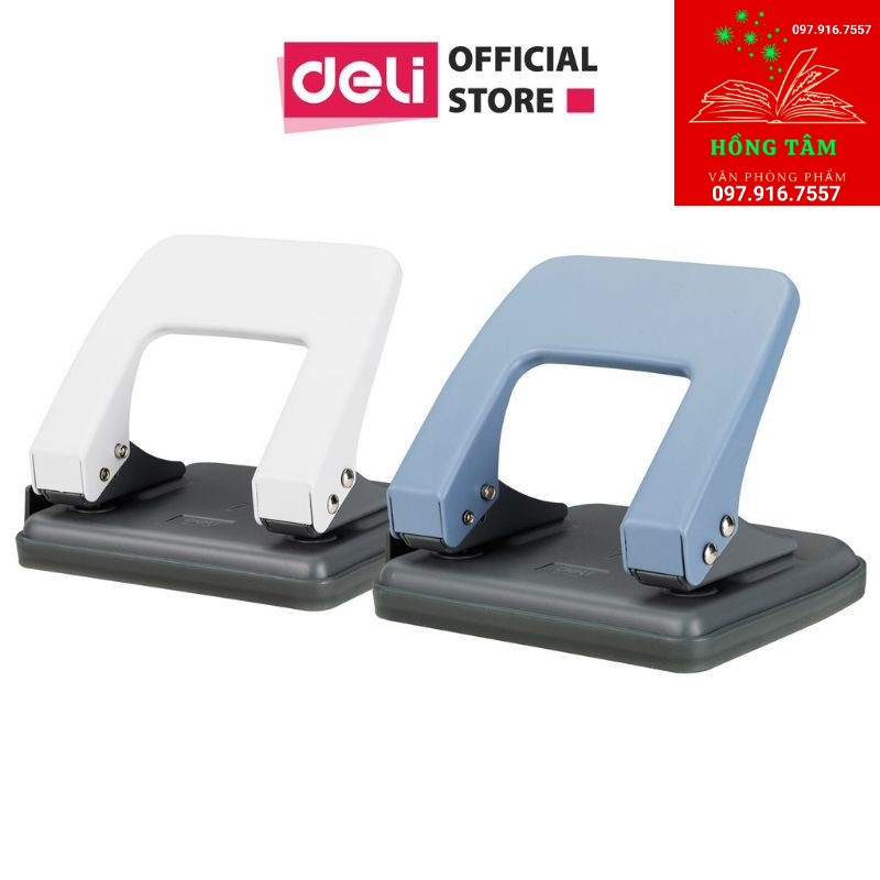 Máy đục lỗ 20 tờ Deli 0102( Dập lỗ Deli 0102)