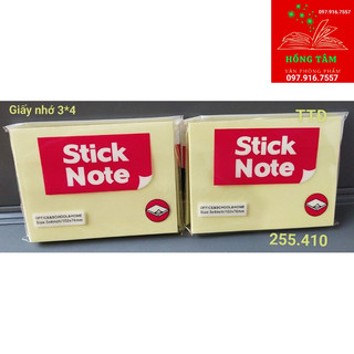 Giấy nhớ 3*4 màu vàng(giấy note wintex)