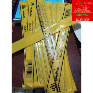 Thước nhựa cứng trong thước 30cm khắc