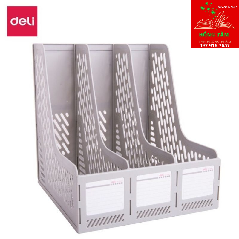Giá đựng tài liệu 3 ngăn DELI 9845