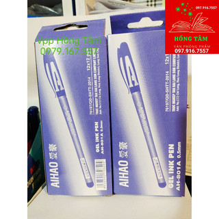 Hộp 12c bút chữ A mực xanh Aihao