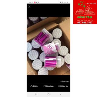 Hộp 30c Mực ống tím bút máy xoá được, ống mực xoá được màu tím,ống mực bút máy tẩy được