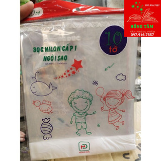 Tập 10c bọc hd nilon bọc vở cấp 1 và sách giáo khoa 17*24cm