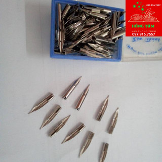 Combo 10 ngòi bút trơn(ngòi bút kim thành 52, bút Ngòi trơn MG, ngòi bút máy tẩy...)