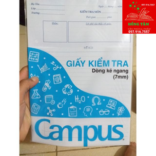 Giấy kiểm tra cấp 2 campus không chấm