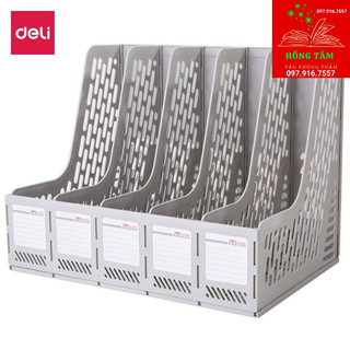 Giá đựng tài liệu 5 ngăn đứng Deli 9838