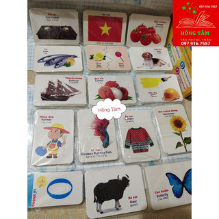 Bộ flashcard 416 thẻ học song ngữ anh việt 16 chủ đề