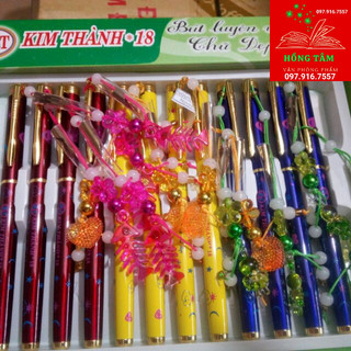 Sét 5bút luyện chữ kim thành 18+ 5 bút trơn kim thành 52